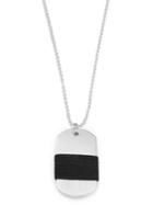 Variations Sueded Dogtag Pendant Necklace