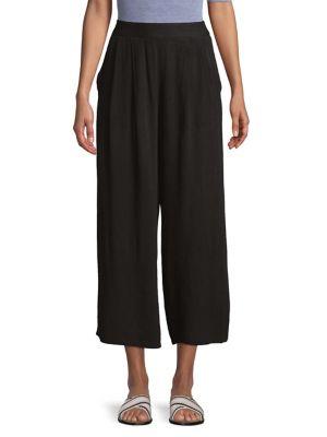 Lord & Taylor Plus Wide-leg Trousers