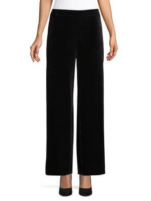 Design Lab Wide-leg Velvet Pants