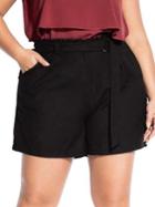 City Chic Plus Sweetly Belted Shorts