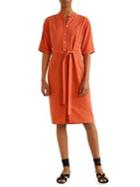 Mango Camisa Striped Shirt Dress