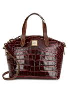 Dooney & Bourke Small Crocodile-embossed Leather Satchel