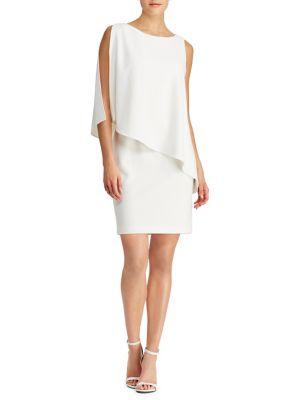 Lauren Ralph Lauren Asymmetrical Crepe Dress