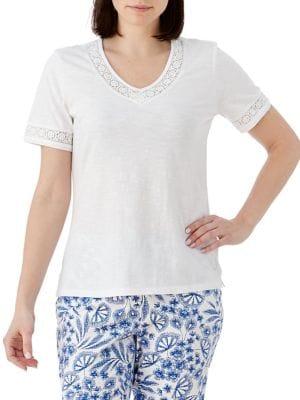 Olsen Santorini Lace Inset Tee