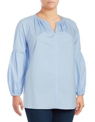Vince Camuto Plus Plus Puffed Sleeve Top