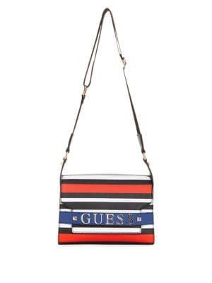 Guess Felix Stripe Shoulder Bag