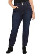 Addition Elle Love And Legend Plus Vintage High-rise Slim-leg Jeans