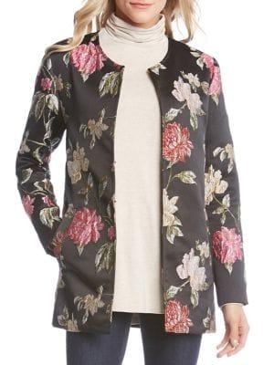 Karen Kane Floral Jacquard Jacket