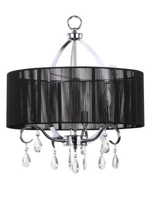 Safavieh 18-inch Vienne 3 Light Chrome Beaded Dia Chandelier