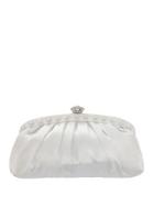 Nina Aubra Embellished Pleated Frame Clutch