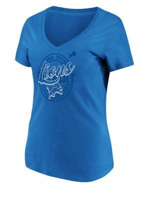 Majestic Detroit Lions Nfl Break Free Cotton Jersey Tee
