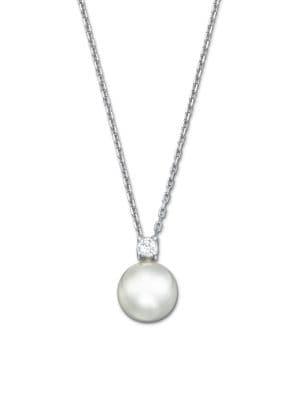 Swarovski Tricia Crystal Pearl Pendant Necklace