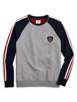 Brooks Brothers Red Fleece French Terry Striped Sweater