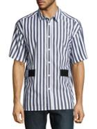 Laboratory Lt Man Striped Button-down Shirt