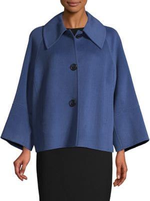 Elie Tahari Wool-blend Swing Jacket