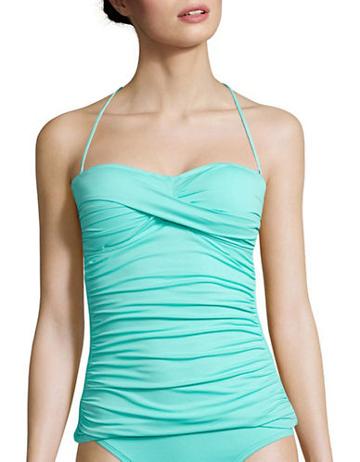 La Blanca Solid Bandeau Tankini