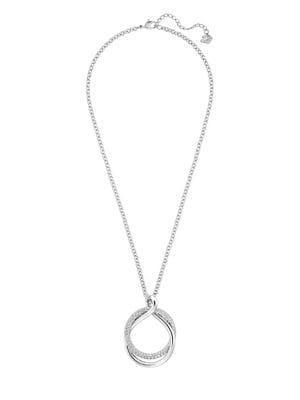 Swarovski Exact Pendant Rhodium-plated Necklace