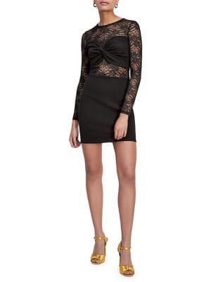 Miss Selfridge Knotted Lace Bodycon Dress