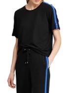 Lauren Ralph Lauren Track-stripe Short-sleeve Tee