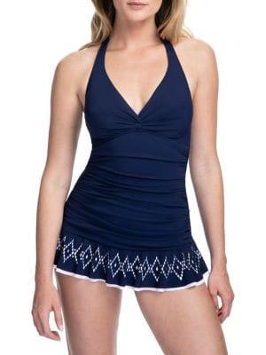 Profile By Gottex Tutti Frutti Halter Swimdress