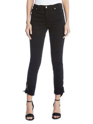 Karen Kane Cropped Tie-hem Jeans