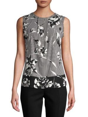 Karl Lagerfeld Paris Floral Sleeveless Top
