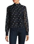Design Lab Lord & Taylor Embroidered Star Top