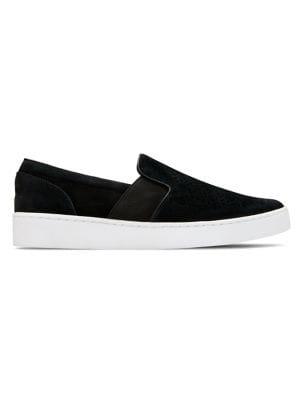 Vionic Kani Laser-cut Suede Sneakers