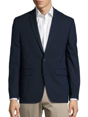 Lord Taylor Solid Two-button Blazer