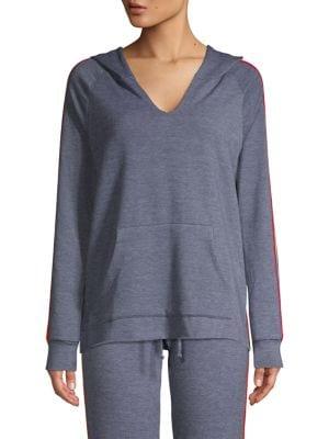 Knit Riot Rainbow Side-stripe Pullover Hoodie