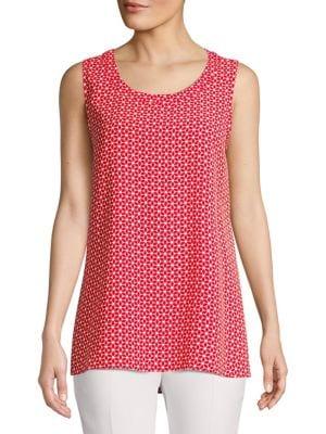 Anne Klein Printed Sleeveless Tunic