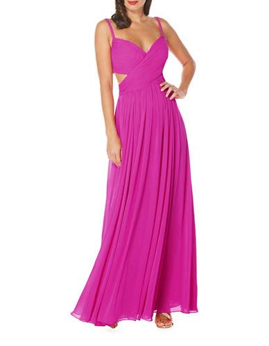 Laundry By Shelli Segal Solid Ruched Gown