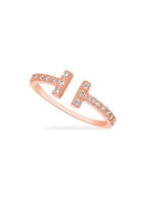 Morris & David 14k Rose Gold & 0.25 Tcw Diamond Ring