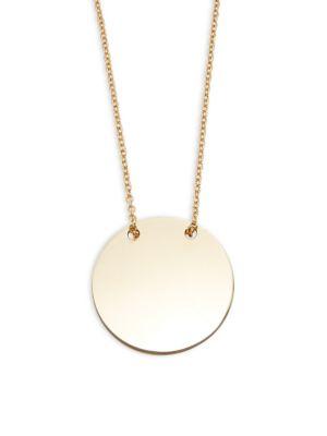 Design Lab Lord & Taylor Disc Long Pendant Necklace