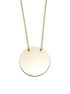 Design Lab Lord & Taylor Disc Long Pendant Necklace