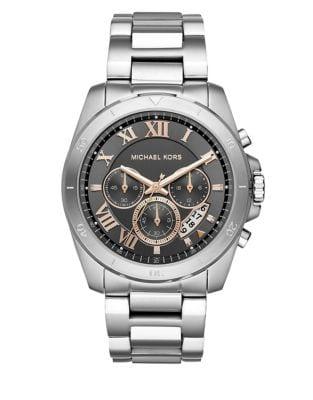 Michael Kors Brecken Stainless Steel Bracelet Chronograph Watch