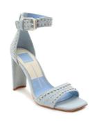 Dolce Vita Eloise Studded Denim Ankle-strap Sandals