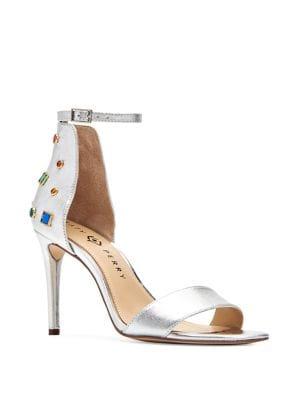 Katy Perry Josephina Embellished Leather Heels