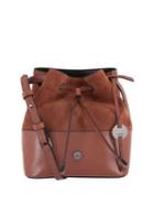 Lodis Small Wiltern Rfid Blake Suede & Leather Drawstring Bag