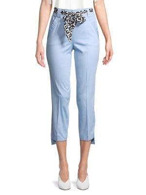Marella Step-hem Sash Capris