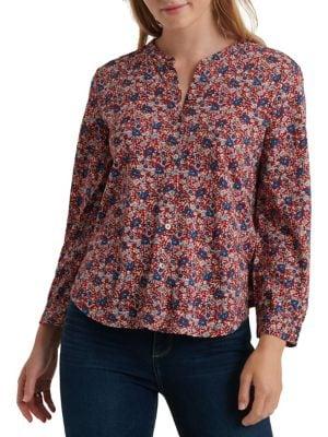 Lucky Brand Floral-print Cotton Shirt