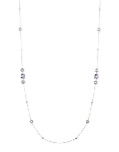 Judith Jack Cubic Zirconia, Marcasite & Sterling Silver Station Necklace