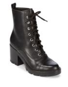 Marc Fisher Ltd Wanya Stacked Heel Leather Boots