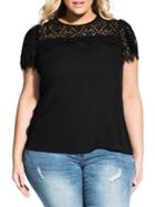 City Chic Plus Victorian Lace Top