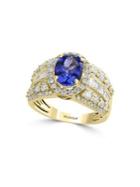 Effy Tanzanite Royale Diamond, Tanzanite And 14k Yellow Gold Ring