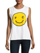 French Connection Printed Cotton Tank Top
