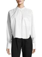 Dkny Oversized Button-front Top