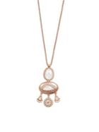 Lucky Brand Rose Goldtone Mop Pendant Necklace