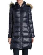 Kate Spade New York Faux Fur-trimmed Down Puffer Coat