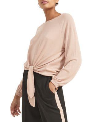 Miss Selfridge Tie-front Raglan-sleeve Sweater